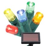 Solar Powered LED Coloured Christmas lights 