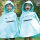 A simple rain poncho… made from recycled plastic bottles.